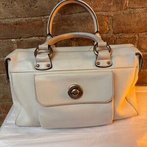 Marc Jacobs Leather Off White LeatherTote